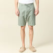 Bermuda droit vert olive homme