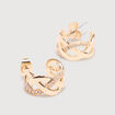 Boucles d'oreilles cr&eacute;oles couleur or femme