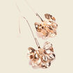 Boucles d'oreilles pendantes couleur or femme