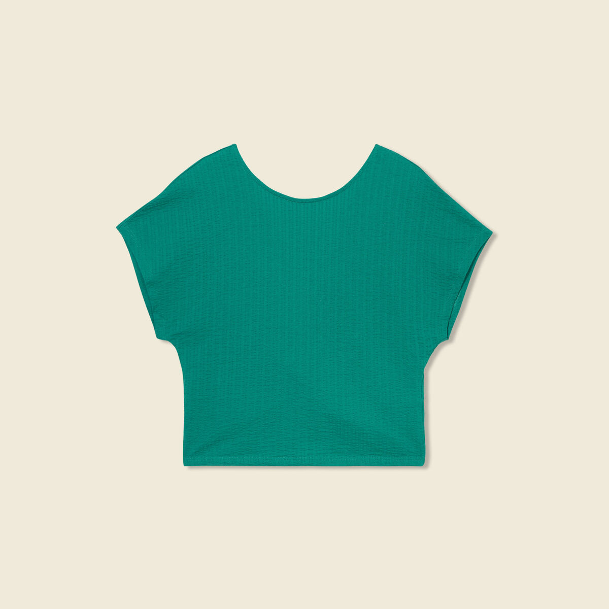 T-shirt manches courtes vert turquoise femme