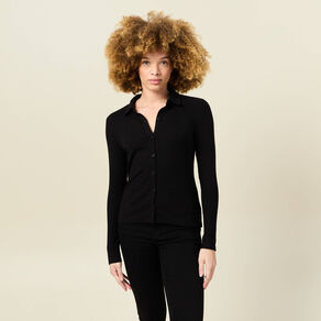 T-shirt manches longues noir femme