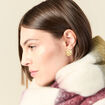 Boucles d'oreilles clous couleur or femme