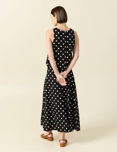 Top sans manches noir femme
