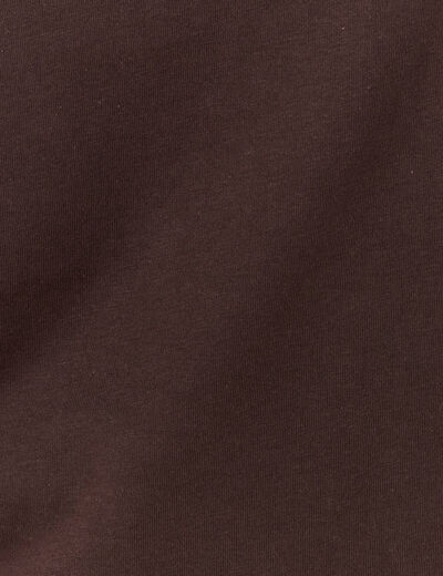 T-shirt éco-responsable marron femme