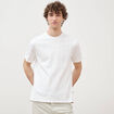 T-shirt en coton manches courtes blanc homme