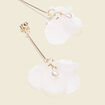 Boucles d'oreilles pendantes blanc femme