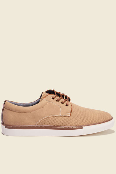Tennis à lacets sable homme