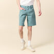 Bermuda droit 5 poches vert foncé homme