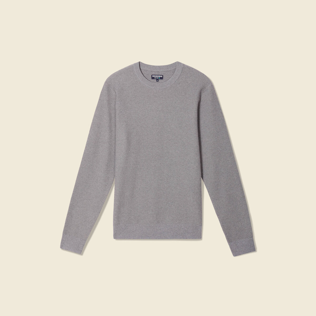 Pull éco-responsable gris homme