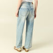 Jeans loose taille standard bleu femme