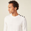 Pull manches longues ecru homme