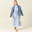 Robe chemise éco-responsable ecru femme