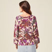 Pull manches longues violet femme