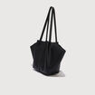 Cabas sac bandouli&egrave;re noir femme