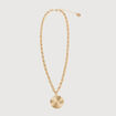 Collier avec cha&icirc;ne couleur or femme