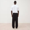 Pantalon coupe loose noir homme