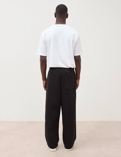 Pantalon coupe loose noir homme