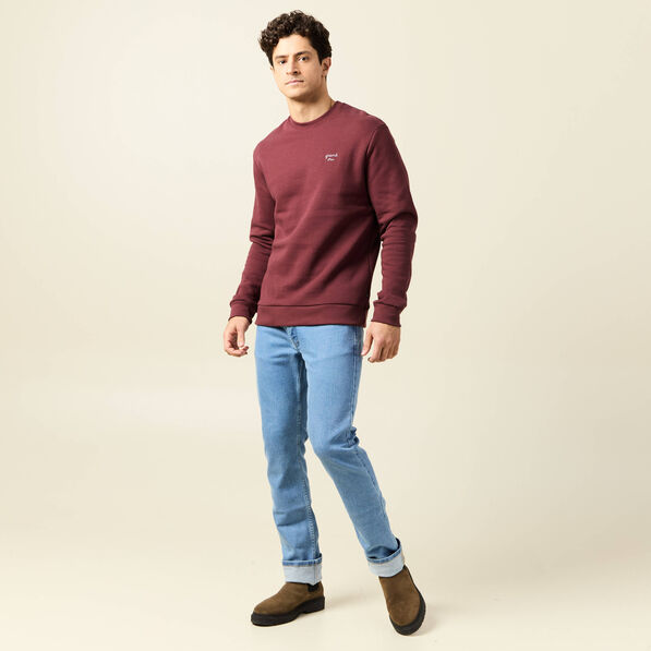 sweat manches longues rouge fonce homme Sweat manches longues rouge foncé homme