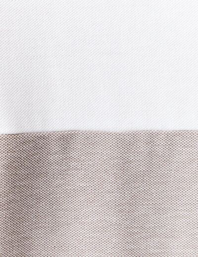 Polo manches courtes taupe homme