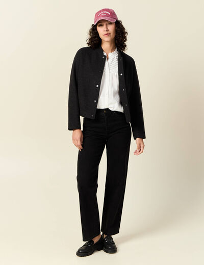 Chemise manches longues ecru femme