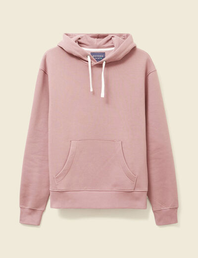 Sweat à capuche vieux rose homme