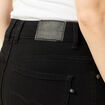 Jeans bootcut taille haute denim noir femme