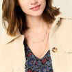 Collier multirangs couleur or femme