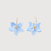 Boucles d'oreilles pendantes bleu clair femme