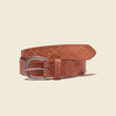 Ceinture embossée marron femme