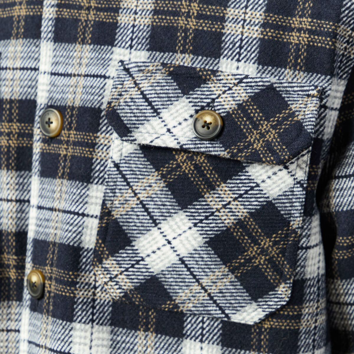 Surchemise oversize courte doubl&eacute;e bleu marine homme