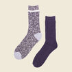 Lot 2 paires chaussettes bleu marine homme