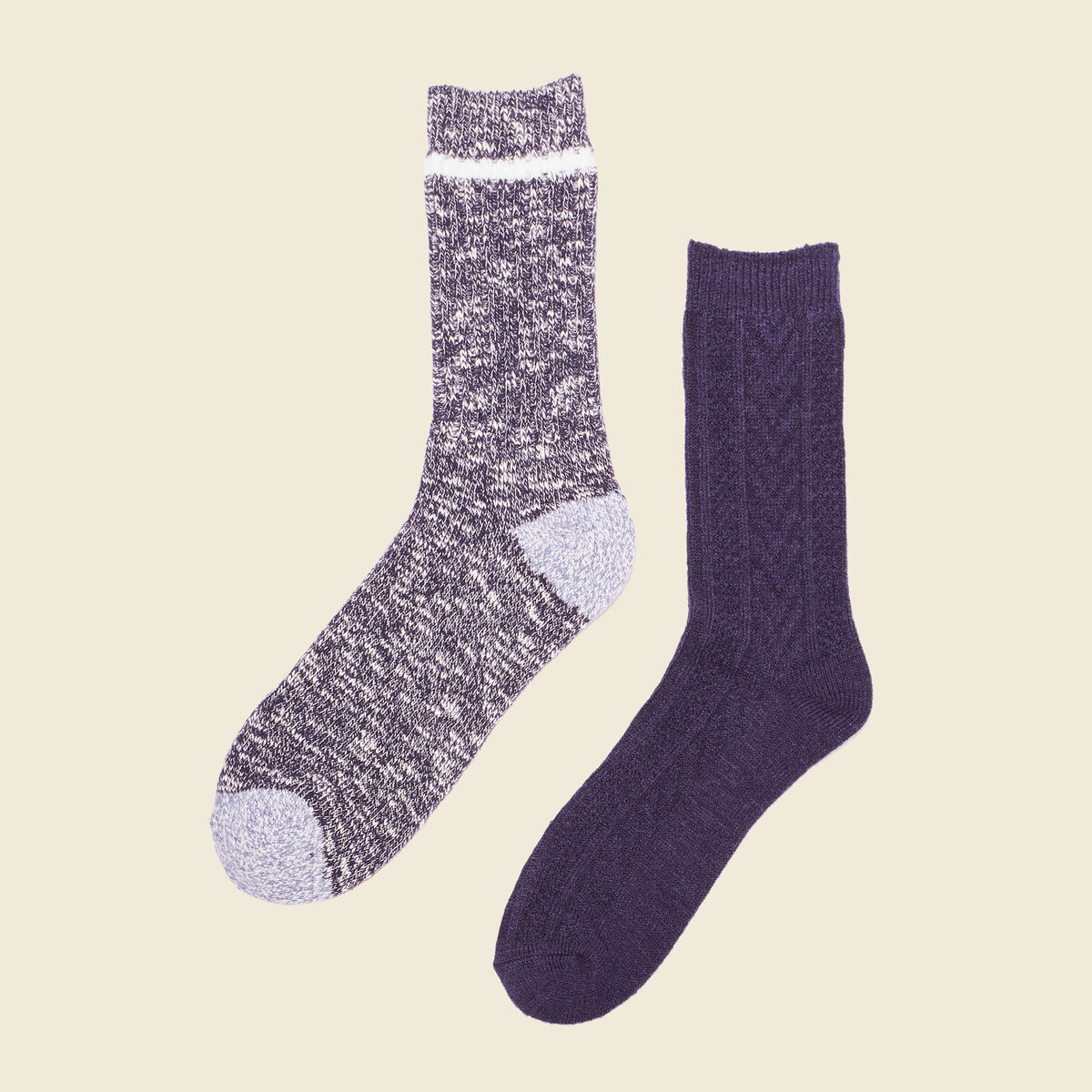 Lot 2 paires chaussettes bleu marine homme