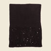 Écharpe sequins noir femme