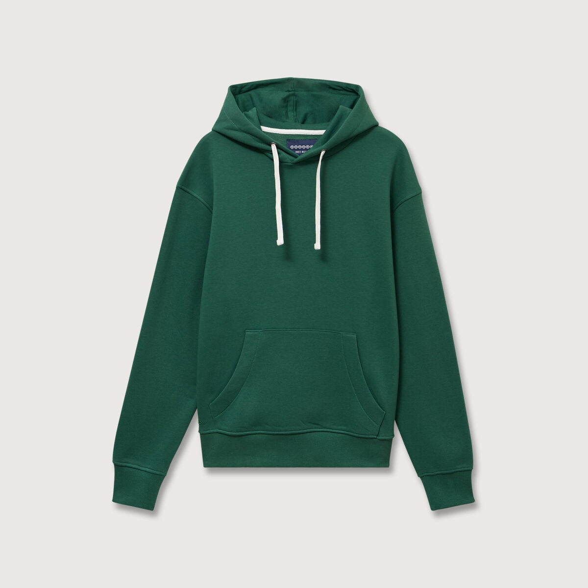 Sweat &agrave; capuche vert homme