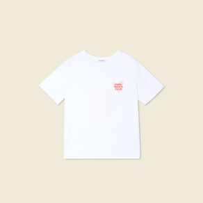 T-shirt manches courtes blanc femme