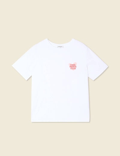 T-shirt manches courtes blanc femme