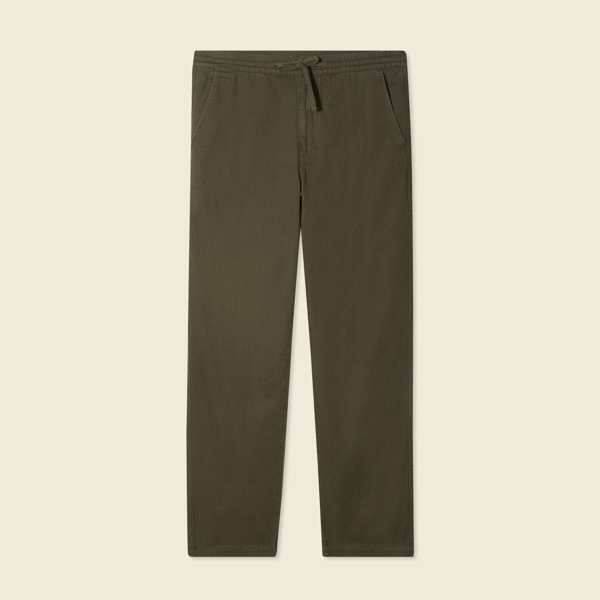 Pantalon chino vert kaki homme
