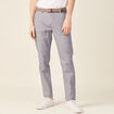 Pantalon chino ceinturé bleu marine homme