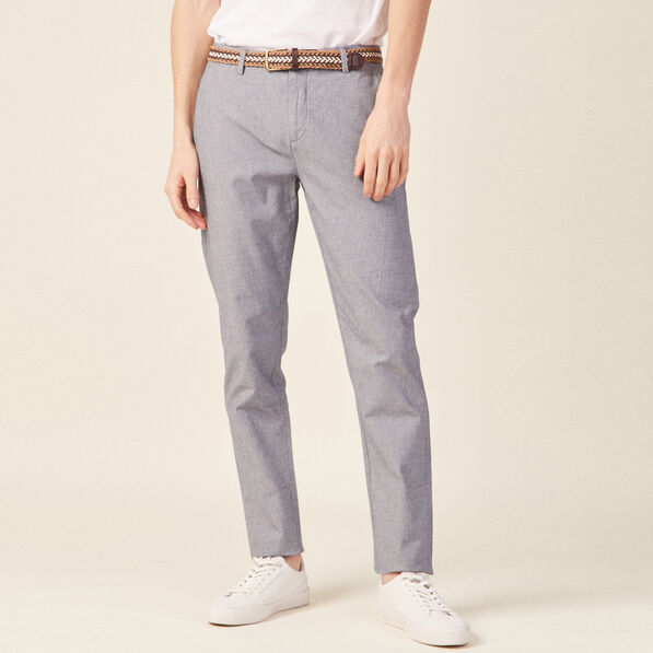 pantalon chino ceinture bleu marine homme Pantalon chino ceinturé bleu marine homme