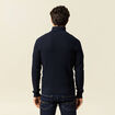 Pull col camionneur bleu marine homme