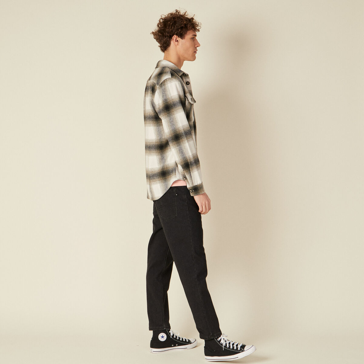 Surchemise éco-responsable vert kaki homme