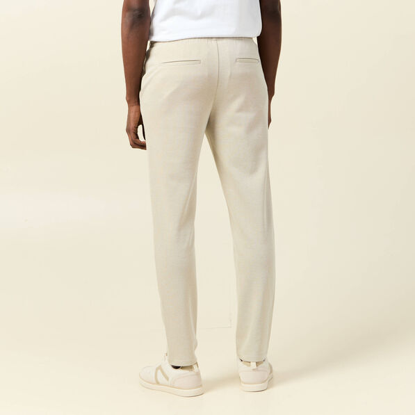 Pantalon jogger élastiqué vert kaki homme