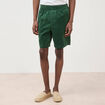 Bermuda en velours vert homme