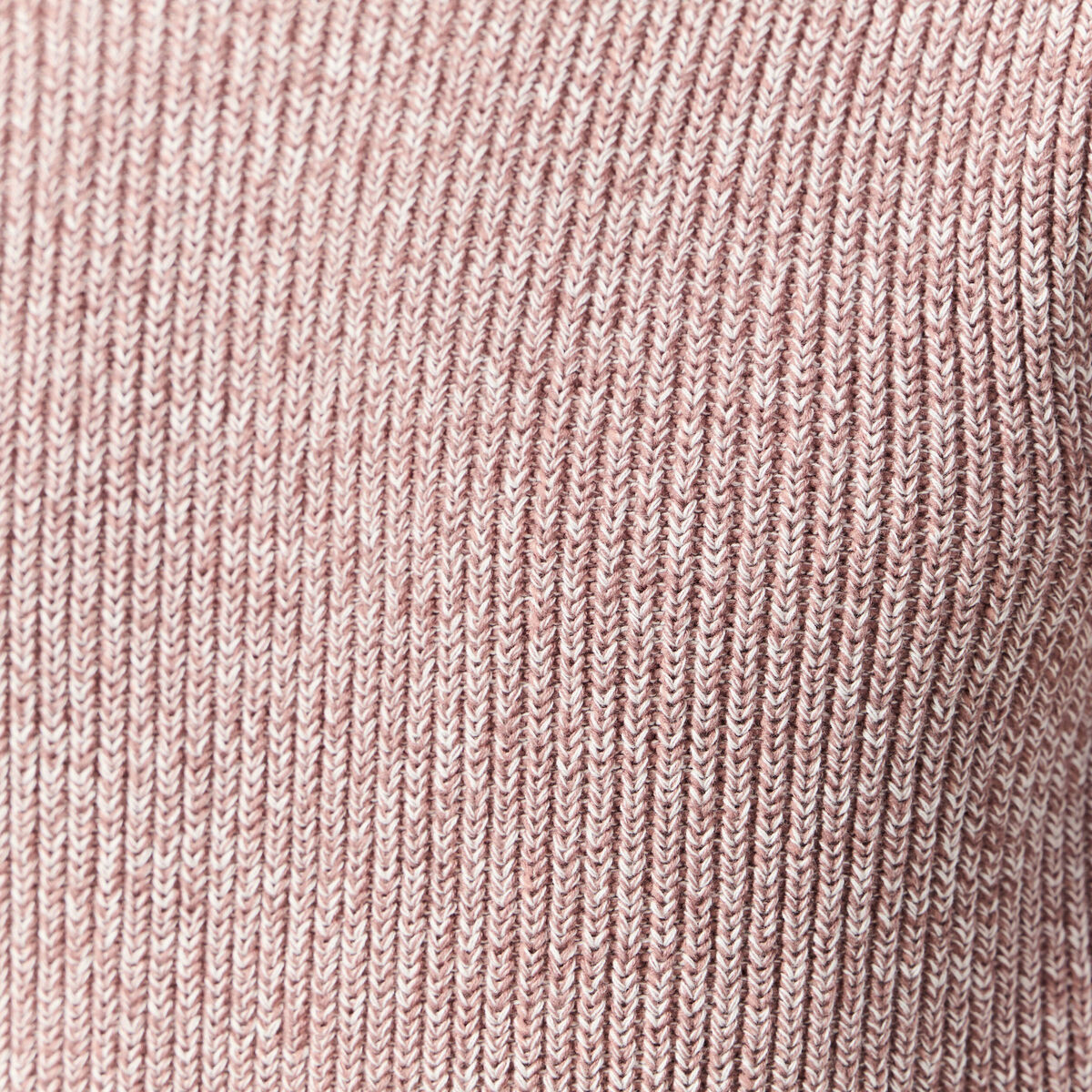 Pull manches longues vieux rose homme