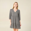 Robe éco-responsable noir femme