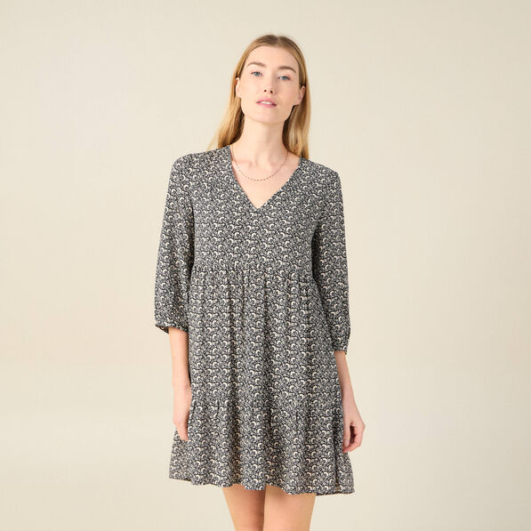 Robe éco-responsable noir femme