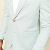 Blazer manches longues col classique vert clair homme