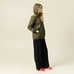 Parka r&eacute;versible vert kaki femme
