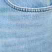 Jeans large longueur 32 en coton denim bleach homme