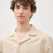 Chemise boyfriend manches courtes vert clair homme